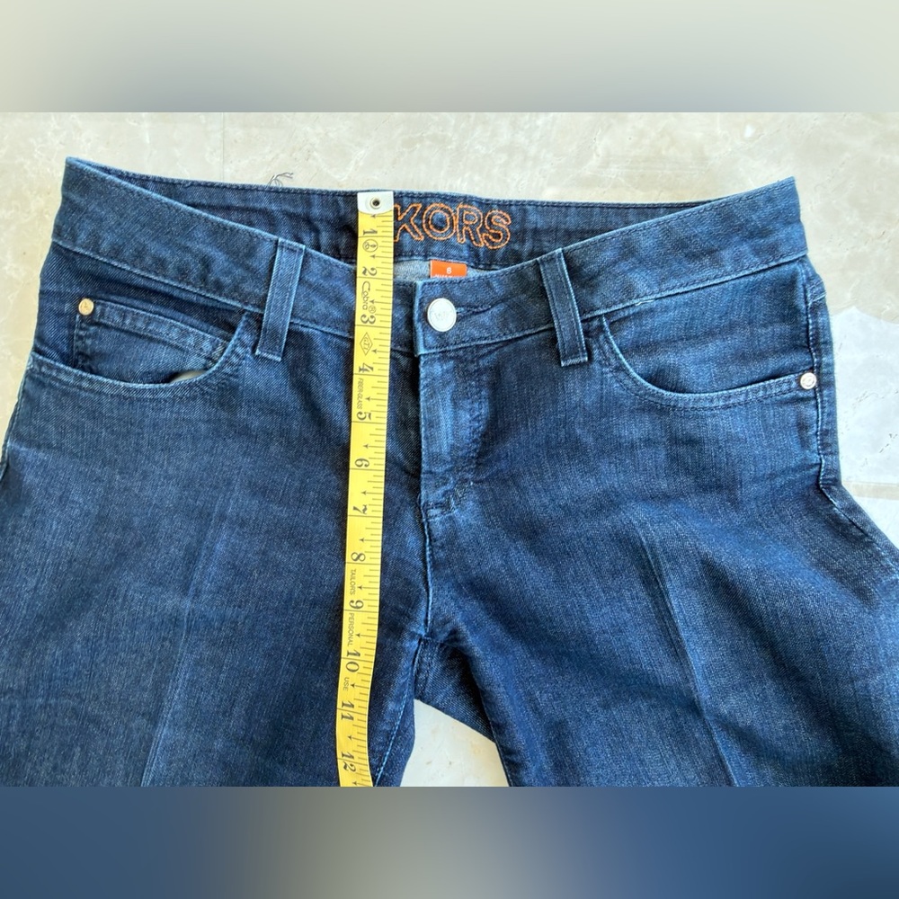KORS MICHAEL KORS Classic Blue Flared Women's Jeans, Size 6 ( S) - Picture 14 of 16